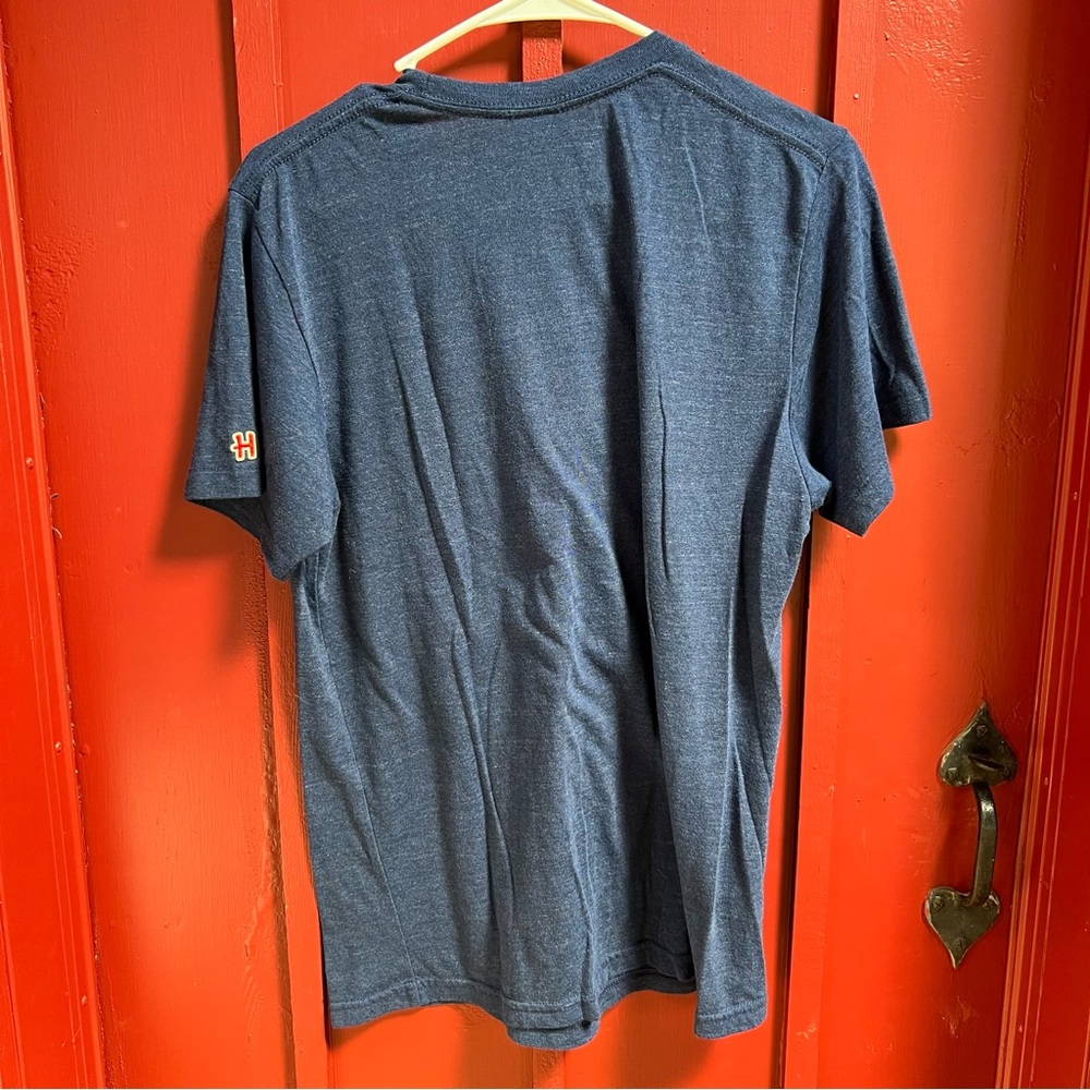 HOMAGE Blue and Red Short Sleeve Tee - Picture 5 of 6